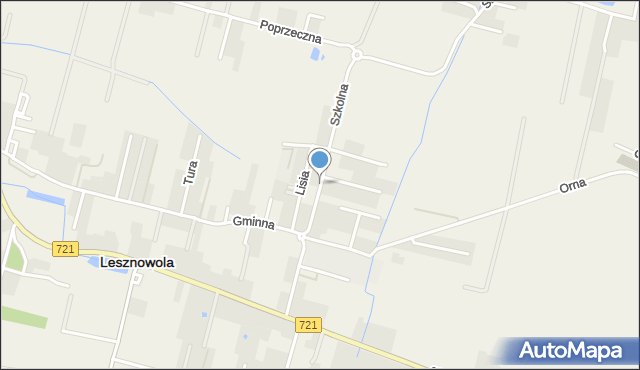 Lesznowola powiat piaseczyński, Szkolna, mapa Lesznowola powiat piaseczyński