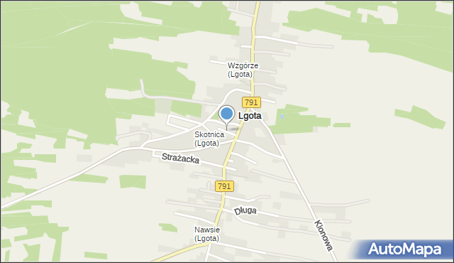 Lgota gmina Trzebinia, Szkolna, mapa Lgota gmina Trzebinia