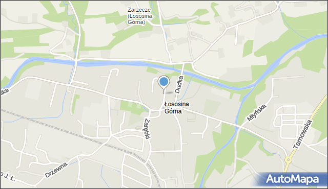 Limanowa, Szkolna, mapa Limanowa