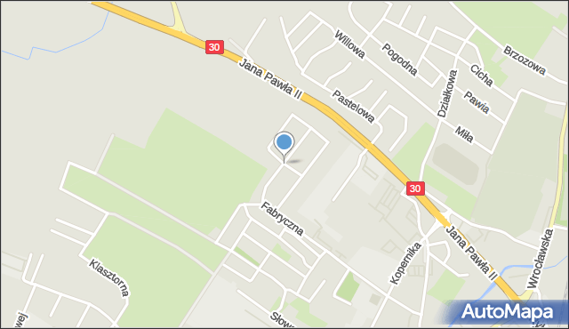 Lubań, Szafirowa, mapa Lubań