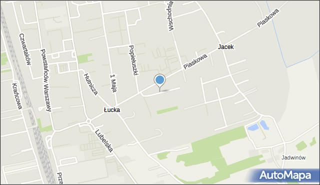 Lubartów, Szafirowa, mapa Lubartów