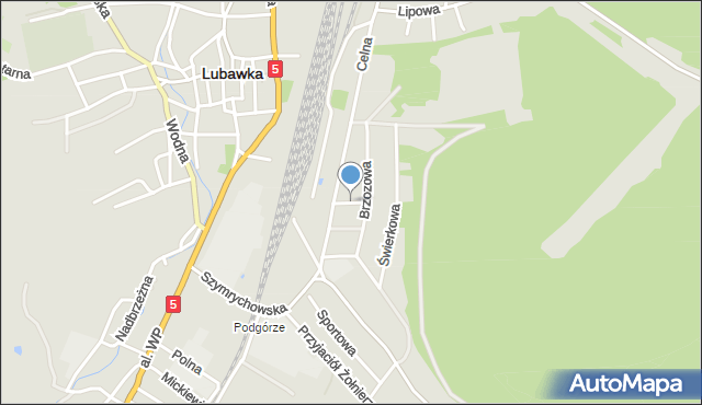 Lubawka, Szkolna, mapa Lubawka