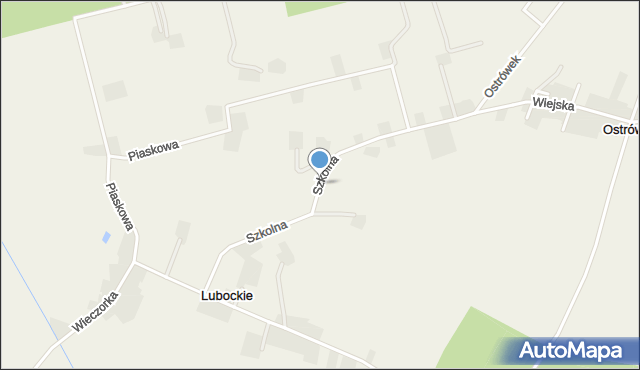 Lubockie, Szkolna, mapa Lubockie