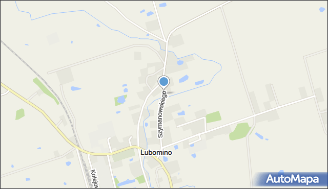 Lubomino, Szymanowskiego, mapa Lubomino