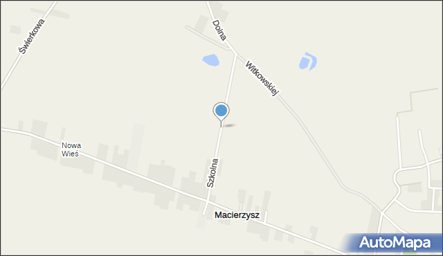 Macierzysz, Szkolna, mapa Macierzysz