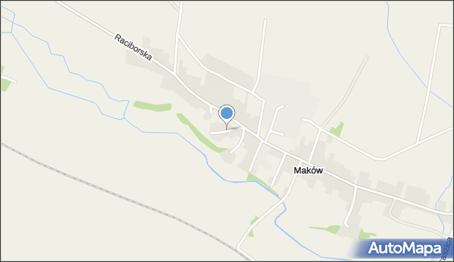 Maków gmina Pietrowice Wielkie, Szkolna, mapa Maków gmina Pietrowice Wielkie