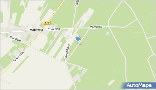 Makówka gmina Grodzisk Mazowiecki, Szałwiowa, mapa Makówka gmina Grodzisk Mazowiecki