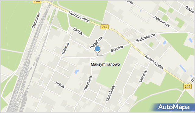 Maksymilianowo gmina Osielsko, Szkolna, mapa Maksymilianowo gmina Osielsko