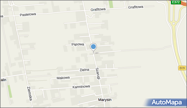 Marysin gmina Jastków, Szarugi, mapa Marysin gmina Jastków