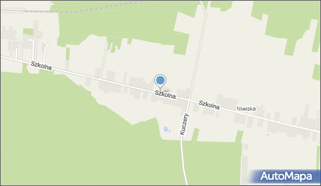 Mierzęcice, Szkolna, mapa Mierzęcice