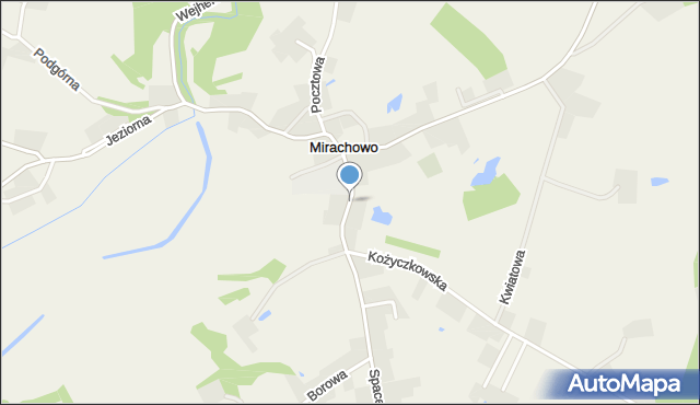 Mirachowo, Szkolna, mapa Mirachowo