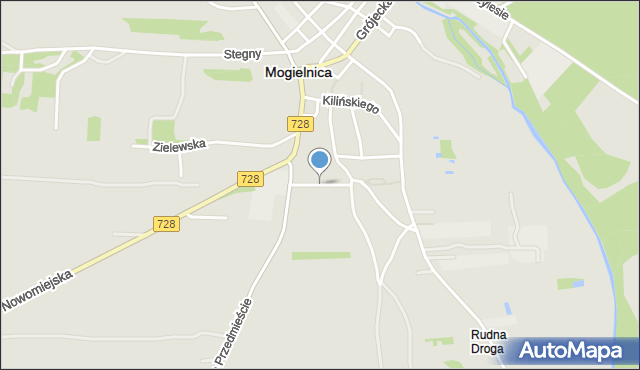 Mogielnica powiat grójecki, Szkolna, mapa Mogielnica powiat grójecki