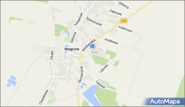 Mojęcice, Szkolna, mapa Mojęcice