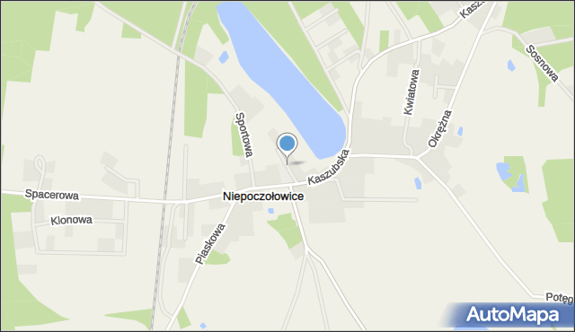 Niepoczołowice, Szkolna, mapa Niepoczołowice