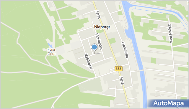 Nieporęt, Szafirowa, mapa Nieporęt