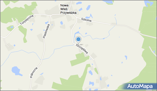 Nowa Wieś Przywidzka, Szczęśliwa, mapa Nowa Wieś Przywidzka