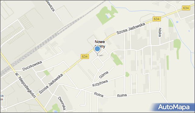 Nowe Lipiny, Szeroka, mapa Nowe Lipiny