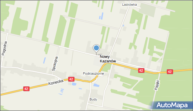 Nowe Sierosławice, Szkolna, mapa Nowe Sierosławice