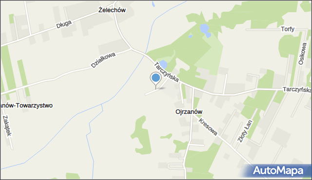 Ojrzanów-Towarzystwo, Szkolna, mapa Ojrzanów-Towarzystwo