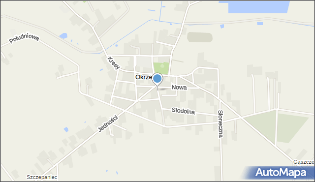 Okrzeja, Szkolna, mapa Okrzeja