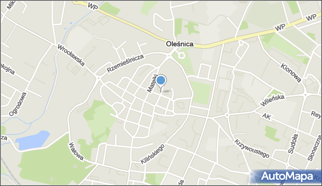 Oleśnica, Szkolna, mapa Oleśnica