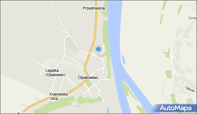 Opatowiec powiat kazimierski, Szpitalna, mapa Opatowiec powiat kazimierski