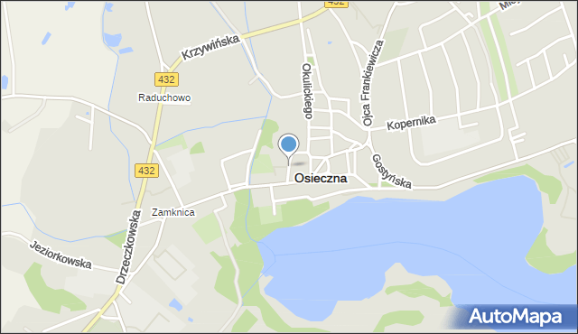 Osieczna powiat leszczyński, Szkolna, mapa Osieczna powiat leszczyński