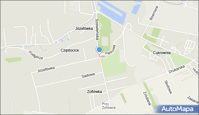 Ostrowiec Świętokrzyski, Szewieńska, mapa Ostrowiec Świętokrzyski