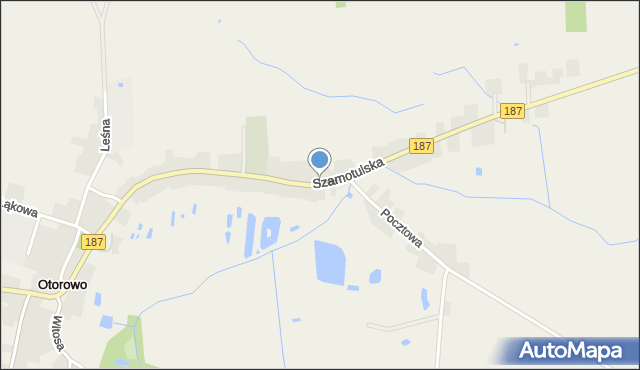 Otorowo gmina Szamotuły, Szamotulska, mapa Otorowo gmina Szamotuły