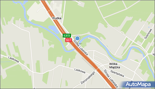 Otwock, Szosa Lubelska, mapa Otwock