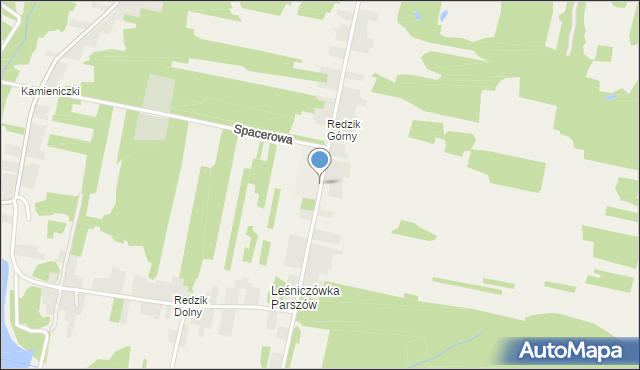 Parszów, Szkolna, mapa Parszów