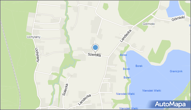 Pierściec, Szeroka, mapa Pierściec