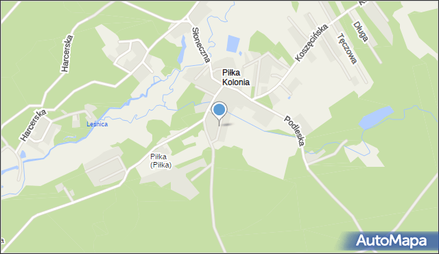 Piłka Kolonia, Szpakowa, mapa Piłka Kolonia