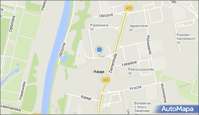 Poznań, Szczytnicka, mapa Poznania