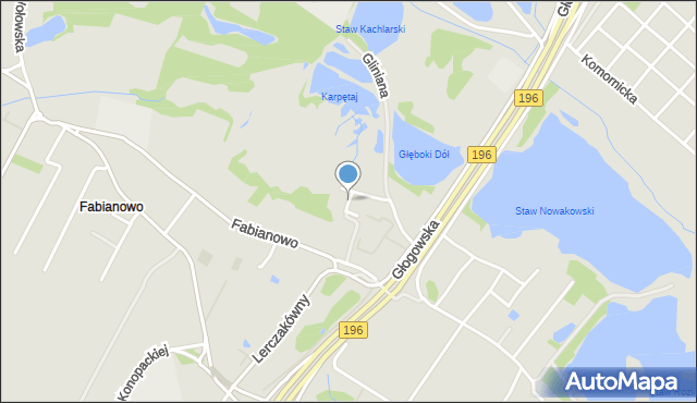 Poznań, Szuwarowa, mapa Poznania