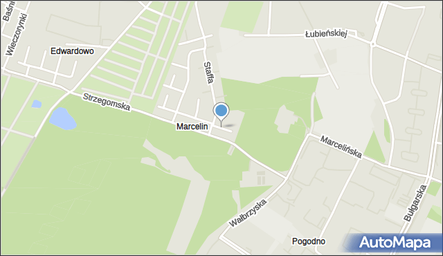 Poznań, Sztaudyngera Jana Izydora, mapa Poznania