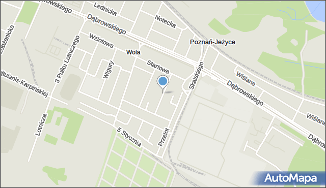 Poznań, Szałasa Kazimierza, mapa Poznania