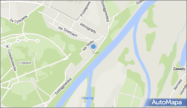 Poznań, Szelągowska, mapa Poznania