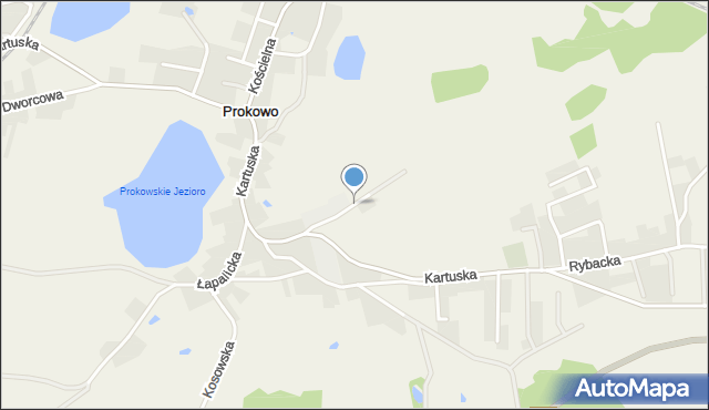Prokowo, Szkolna, mapa Prokowo