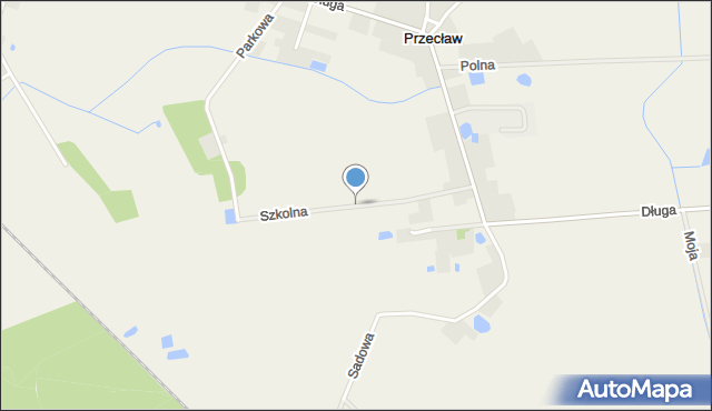 Przecław gmina Szamotuły, Szkolna, mapa Przecław gmina Szamotuły