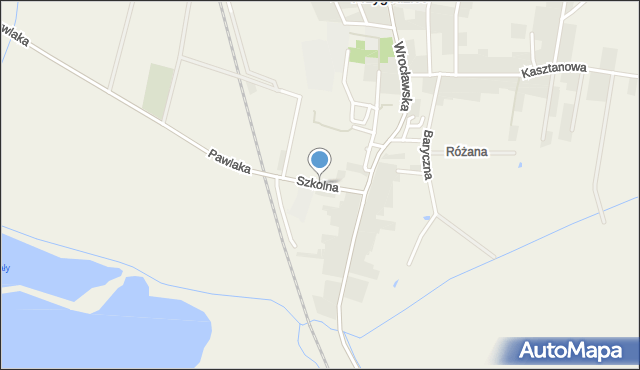 Przygodzice, Szkolna, mapa Przygodzice