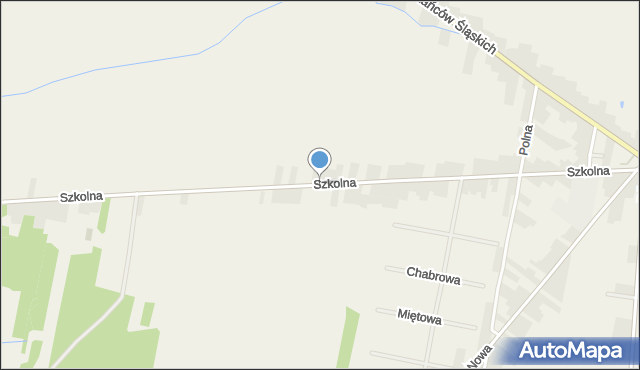 Przystajń, Szkolna, mapa Przystajń