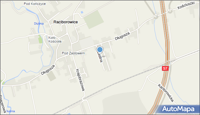 Raciborowice gmina Michałowice, Szkolna, mapa Raciborowice gmina Michałowice
