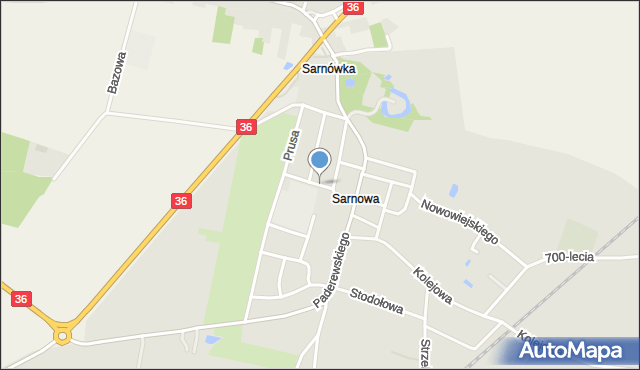 Rawicz, Szkolna, mapa Rawicz