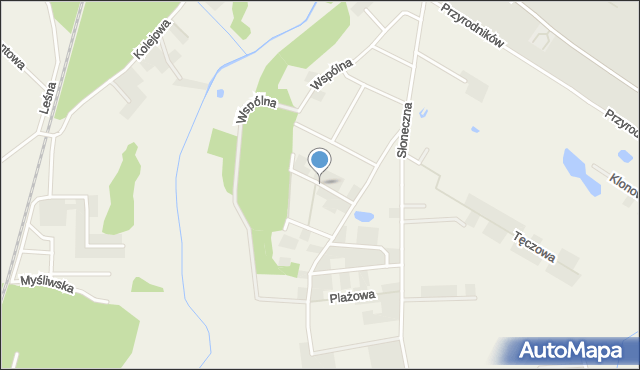 Rębiechowo, Szmaragdowa, mapa Rębiechowo