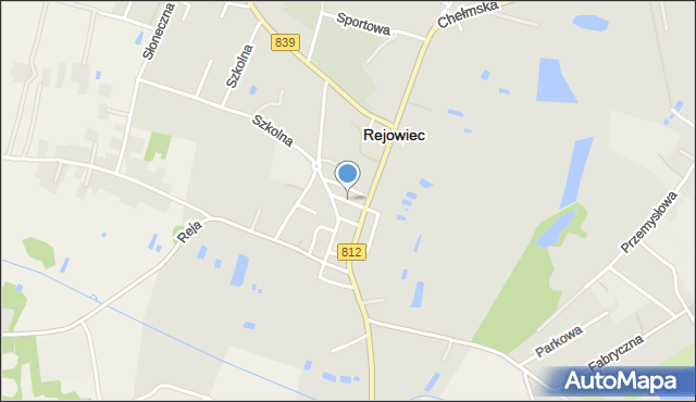 Rejowiec powiat chełmski, Szedla Piotra, mapa Rejowiec powiat chełmski