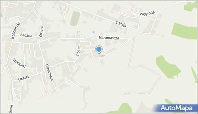 Rogoźnik gmina Bobrowniki, Szafirowa, mapa Rogoźnik gmina Bobrowniki