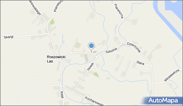 Roszowicki Las, Szkolna, mapa Roszowicki Las