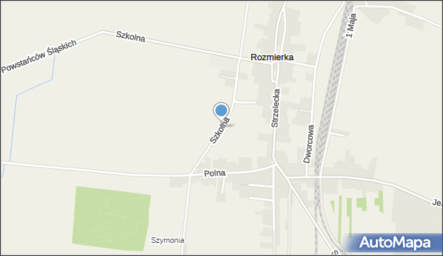 Rozmierka, Szkolna, mapa Rozmierka