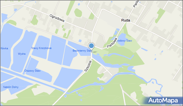 Ruda gmina Dębe Wielkie, Szkolna, mapa Ruda gmina Dębe Wielkie